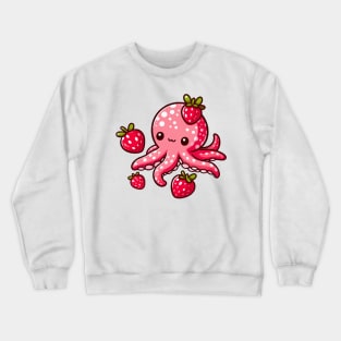 cute octo-berry pink Crewneck Sweatshirt